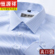 Hengyuanxiang Herren reines Baumwoll-DP Iron-freie langärmelige weiße Hemd-Hemd-Striped Plaid New Anti-Falten-Casual Formal-Anzug-Hemd 6628 Modelle lang 38 [Empfohlen 100-120jin [Jin gleich 0,5 kg]]]