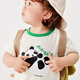Mini Bala outfit boys and girls baby crawling clothes new summer style [quick dry pure cotton]