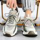 
Grooming cherry blossom Qingdao Fukelai men's sports shoes Forrest Gump men's shoes summer breathable teenager mesh sports and leisure running CF9925 beige 39