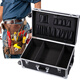 Kezitu Hardware Tool Box Trolley Tool Bag Multifunctional Plumber Repair Tool Kit Installation Home Appliance Tool Box Bag Black Universal Wheel + Tool Plate + Partition