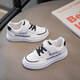 Rongxitu Girls 'White Shoes 2025 Soft Sole College Style Boys' Sneakers 882 Black 26 -31 Shot 6 paires