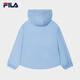 Fila Damens gewebte Jacke Yang mi gleicher Stil 2025 Herbst Neue Mode lässig Lose Sonnenschutz Kapuze mit Hanging Blue-lb M 165/84a/m