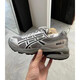Asics XFREJAWEWER joint brand GEL-1090v2 electroplated silver retro running shoes for men and women. Official authentic electroplated silver 1203A254-020 43.5 half a size