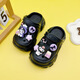 HUALIN Fashion Summer Nuevos zapatos de dibujos animados para niños y niñas Sandalias sin deslizamiento suave, color de gradiente en blanco y negro [kulomi de tapa de botella] [606 24-25