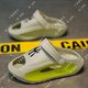 Hdeng Boy Pantoffeln neue Kinderlochschuhe Non-Slip Flops Boy tragen Strandschuhe für Junior- und Senior High School-Schüler A3300 Khaki 29