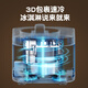 蓝宝（BLAUPUNKT）德国蓝宝冰淇淋机家用小型全自动雪糕机自制冷大容量甜筒冰激凌机 奶咖白