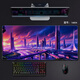 Three-color cat mouse pads super large anime atmosphere landscape mouse pads gaming computer keyboard pads for boys home e-sports table pads smooth lock edge anti-slip customization larger thickened high appearance 14082 Sunrise at sea 60 cm x 30 cm x 3 mm