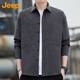 吉普（JEEP）美式高端Jeep卡其长袖衬衫男士工装上衣2025年春季新款休闲衬衣外 2629卡其Jeep【专柜正品】 M 推荐90-110斤