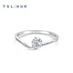 Xie Ruilin (TSL) TGOL Dynamic Ribbon Series Geometric K Gold Diamond Ring Women's Model 63353 No. 13 Ring