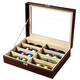 Boîte de rangement Hualeji multicouche à grande capacité Boîte de rangement PU CEULLE SURCUL BOX Afficher les lunettes de soleil Boîte de collecte de lunettes