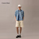 Calvin KleinJeans25春夏新款男士休闲潮流ck字母印花净色纯棉短袖T恤4RB854G