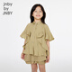 Jnby by JNBY Jiangnan Buyi children's short-sleeved shirt A-type loose summer girls 1P4211750 269/green khaki 100 cm