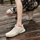 Western Region Kamel Vancamel Herrenschuhe 2025 Neue Sommer Dünne Leder -Sneaker Hollow atmable Sandals Hohlschuhe Herren lässige Schuhe A683 Gray 39 Kollektion Geschenksocken