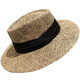
Korean ins straw-woven internet celebrity flat top hat women European and American style British fashion travel vacation hollow sun hat brown 56-58cm adjustable