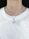 Sen used cold light Australian white pearl pendant, natural South Sea white beads, 18K gold diamond seawater pearl necklace, round melon seed buckle, 18K Birkin diamond + slightly blemished Australian white (excluding chain 15-16mm