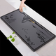 Whole piece of black gold stone tea tray for home simple stone large and small black gold stone tea tray customized tea sea A material 80*37 Jiangnan-free 7-piece set