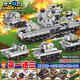 
Lego tank super heavy remote control electric assembled t34 World War II missile building block toy KV-VI heavy tank [eight-in-one]