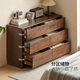 Genji Muyu all solid wood chest of drawers South American walnut bedroom bed end bedside drawer cabinet drawer cabinet nine drawer cabinet storage cabinet 1.6 meters