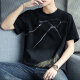 
3[32,000 people collect] Pure cotton short-sleeved T-shirt for men 2025 new half-sleeved T-shirt loose trend summer Z829 gray M [Suggested 90-115Jin[Jin equals 0.5 kg]]