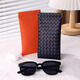 Jingga Nouvelles verres de rangement Sac de verres portables sac anti-pression Boîte de verres tressés Lunettes de soleil Sac de rangement Lunettes de soleil Boîtes