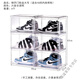 Meikejie's new acrylic fully transparent shoe box storage box AJ magnetic dust-proof and anti-oxidation high-top dormitory storage display cabinet Side-opening large acrylic magnetic suction 46-size high-top shoe six-sided fully transparent in one package (free independent shoe box