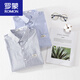 Romon-Männer gestreiftes Kurzarmhemd Japanisch Lose dünne Tops Sommer-Freizeitkleidung Trendy Vielseitiges Hemd Neues Produkt 9740 Weiß 3xl 155jin [Jin gleich 0,5 kg]