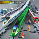 Kawei Fernbedienungs-Zug-Zugspielzeug Hochgeschwindigkeits-Eisenbahnspielzeug Fuxing Set Legierung kleiner Zugmodell Jungen Zug Geschenk Doppelzug Zug Fuxing White [Geschenktüermodell]