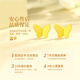 Lao Fengxiang butterfly gold earrings for women 18K gold earrings niche high-end wedding anniversary gift for girlfriend and wife 18k gold lucky butterfly earrings