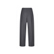 LESS [Same Model in Shopping Mall] 2025 Summer New Wool Casual Straight Cropped Pants Women 2P4E13660 011 Carbon Black XS