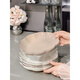 Clcey Internet Celebrity Ceramic Assiette pour la maison Utilisation 2023 Nouveau style Lumière Plat de luxe Plat simple Plat Plaque de table Haute Apparence Simple Color Color Glaze Plaque 2 Packs 1278 8,5 pouces
