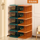 Sailoto Japanese brand imported shoe box shoe storage artifact side opening household transparent drawer type hard plastic 26 value green 5 orange 5 gray 5 brown side version