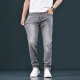 Lee Cooper Hong Kong Nani Grey Jeans Men's 2025 Tiansi Slim Slim Retrase Casual Pantalones de estiramiento gris 1049 Gris Tamaño regular 33