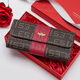 CNOLES Kouyi Little Bee Retro Old Flower Wallet Women's Long Style Women's Wallet Clutch Coin Wallet Coffee with Yellow Brown