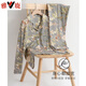 Pajamas Yalu pour les femmes au printemps et en automne en coton pur à manches longues automne-taille moyenne d'âge moyen de l'âge moyen printemps et à l'été des vêtements de maison minces C9272 poudre de haricot Cat XL (recommandé 120-140jin [Jin est égal à 0,5 kg]))