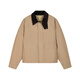 速写男装2024冬新品男士短款翻领灯芯绒拼接夹克羽绒服休闲9O0C13780 287黄卡其 S