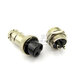 Dafuri aviation plug and socket connector GX12 16 20-2/3/4/5/6/8/10/12 core cable connector aviation plug GX12-3P female plug + male socket (1 set)