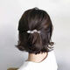 Geeignet für Kopfbedeckungen mit kleinem Haarvolumen, oberer Clip auf dem Hinterkopf, eleganter Dame Kopfbedeckung, halbgebundener Haarclip, süße Blätterclips