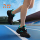 Anta Children's Sports Chaussures Men's Big Children's Chaussures 2025 Été Nouveau produit Mesh Campus Campus Chaussures de course Black / Fluorescent Water Green-3 37