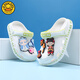 G.DuckKids Petit canard jaune Nezha Chaussures de trou pour enfants Boys Slippers Nouvelles filles d'été Anti-Slip Boys bébé Big Children Outdoor portant Baolan [Nezha] 24