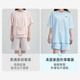 Lucky Cotton (LUCKMEEY) off-size special offer, home wear can go out, pajamas, women's cotton summer casual T-shirts for men and women, short sleeves, women's light pink XL (female 130-150/male 130-160Jin Jin equals 0.5 kg)