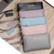Cool Kangaroo de cuero para mujer billetera de monedas de monedas 2025 Nuevo bolso de cuero suave simple y moderno para teléfono móvil negro