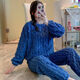 FHHUABD新款睡衣女秋冬季法兰绒加厚学生卡通甜美珊瑚绒家居服套装 829#卡通狗紫色 M 建议80-100斤
