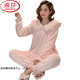 Langsha Coral Velvet Pajamas para mujeres en invierno Flannel Princess Style Women's Home Clothing Autumn and Winter 679# L