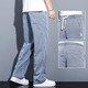 LOMONT SI Jeans Summer de hombres delgados holgados de pierna ancha