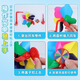 
Jingyi Colorful Rotating Windmill Children's Scooter Bicycle Baby Cart Decorative Pendant Windmill Outdoor Toys Colorful Windmill Giving Long Pole + Short Pole