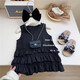 NUEVA GIRLAS DEL ALMA DE ZIWEIQI Falda de princesa de verano Vestido de suspensión de moda 2025 Summer Children 753-Pink 90