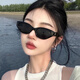 Museo cat eye sunglasses retro women gm2024 new style internet celebrity square face sunglasses sunglasses sunshade black frame gray film_