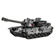 Symper water bomb remote control track tank car type 99 children's electric launchable T90 model simulation boy car toy sound and light 7-pass T90 metal silver mobile phone remote control + hand 4 batteries + watch