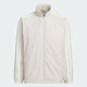 Adidas sports jacket men's autumn new ragdoll sleeve sports casual jacket comfortable simple versatile top KC3894/Miracle alumina brown/Hanyu white M