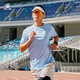 Kelme Karme kurzärärmig laufendes T-Shirt für Männer und Frauen 2025 Sommer runder Nacken atmungsaktives Sport Top Training Schnell trocknende Kleidung Achate Schwarz 9525TX1102 (MEN) M.
